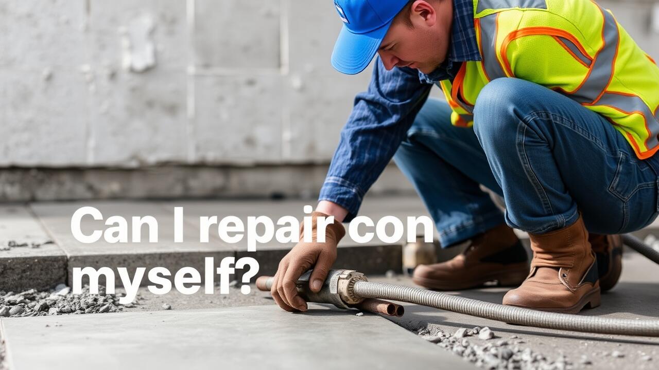 Can I repair concrete myself?