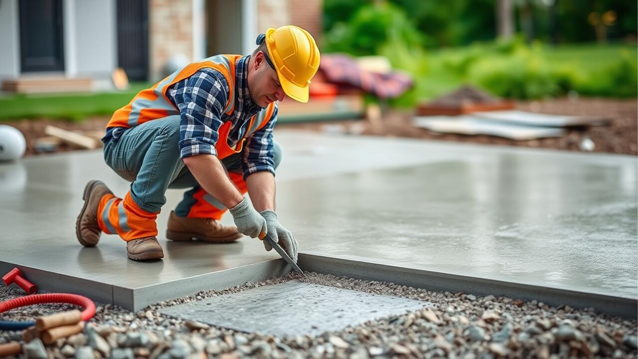 How do you lay a concrete slab for a house?