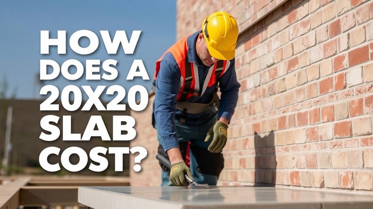 How much does a 20x20 slab cost?