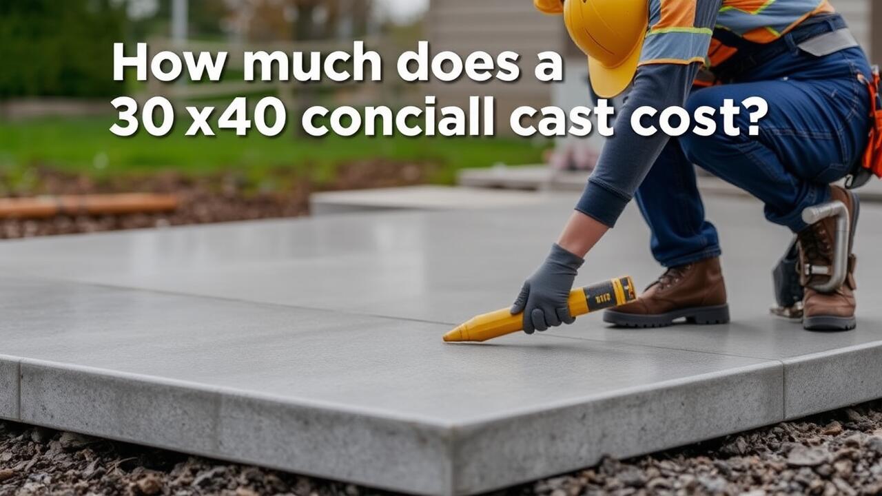 How much does a 30x40 concrete slab cost?