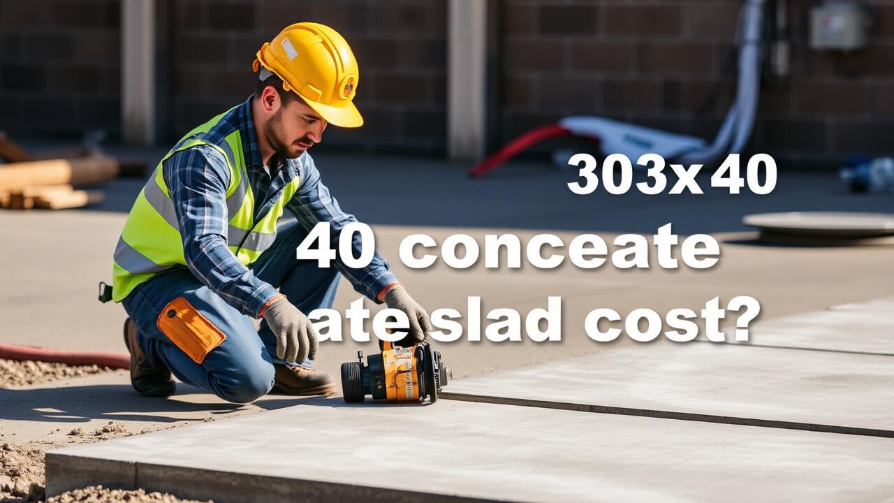 How much does a 30x40 concrete slab cost?