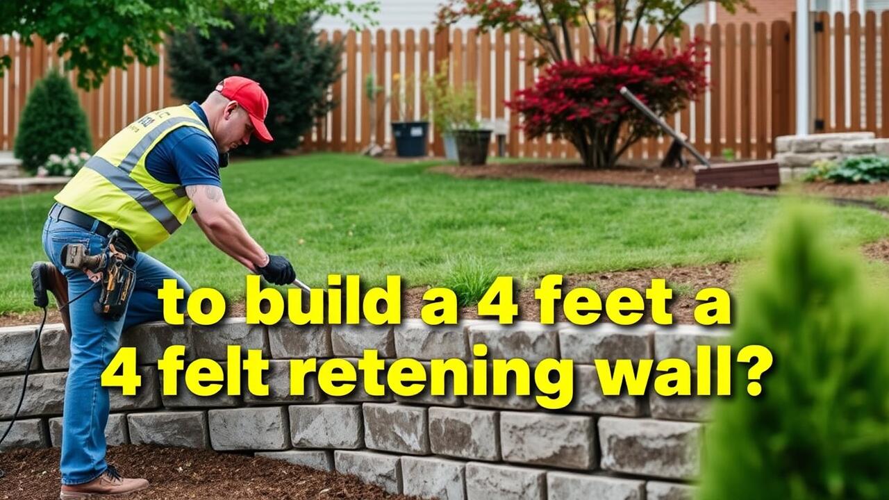 How much does it cost to build a 4 foot retaining wall?