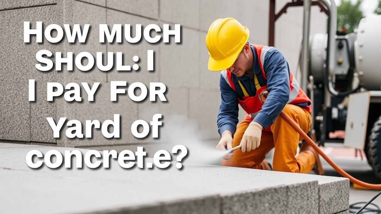 How much should I pay for a yard of concrete?