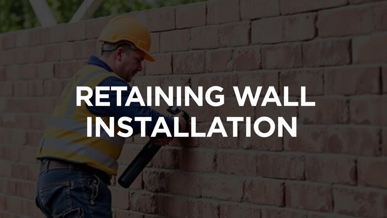 Retaining Wall Installation