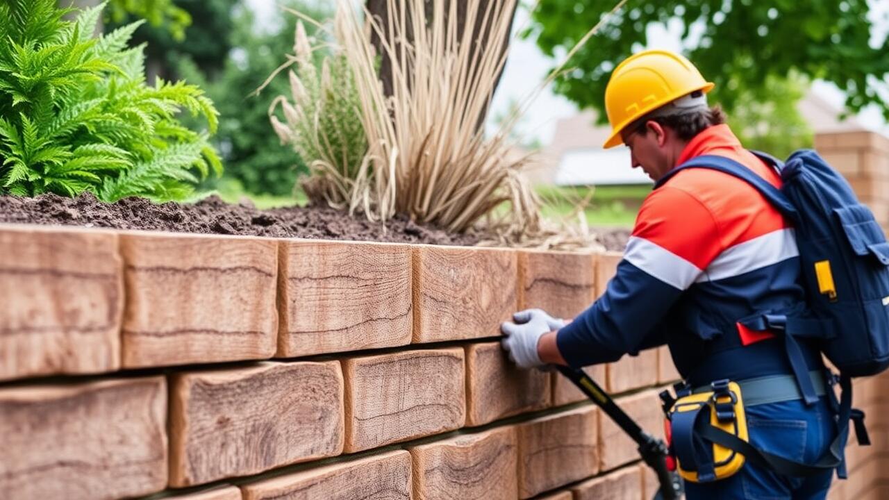 What is the least expensive way to build a retaining wall?